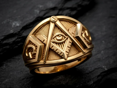 Mason Ring 3D print model 3D Print Model