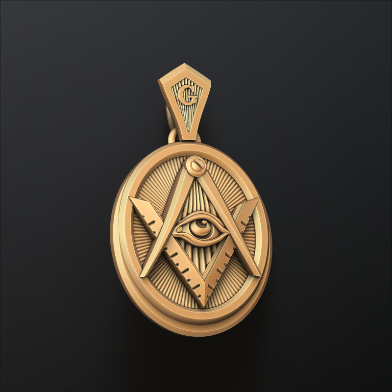 메이슨 펜던트 3D 프린트 모델 3D 프린트 모델 .c4d .max .obj .3ds .fbx .stl .blend 