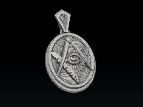 메이슨 펜던트 3D 프린트 모델 3D 프린트 모델