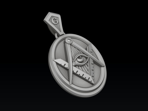 메이슨 펜던트 3D 프린트 모델 3D 프린트 모델