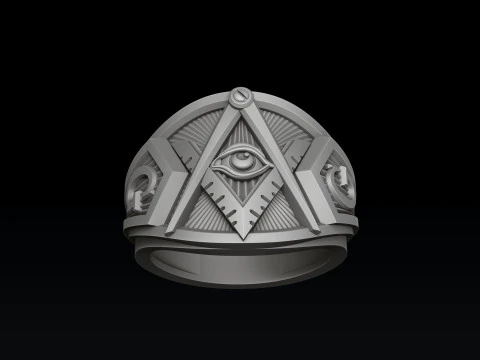 Mason Pendant Ring Collection 3D Print Model