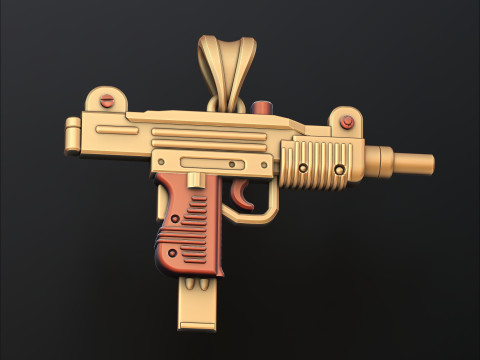Gan Mini Uzi Pendant 3D print model 3D Print Model