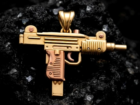 Stylized Gan v4 Pendant 3D print model 3D Print Model