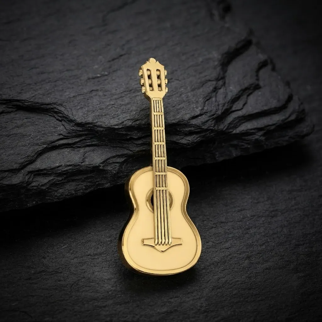 Classic Guitar Pendant 3D print model 3D Print Model .c4d .max .obj .3ds .fbx .stl .blend 