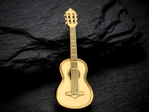 Classic Guitar Pendant 3D print model 3D Print Model