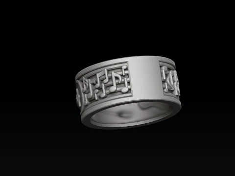 Klassisches Gitarrenring-3D-Druckmodell 3D Druckmodell