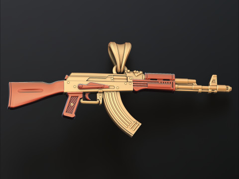 Guun Ak 74 Pendant 3D print model 3D Print Model