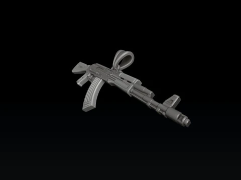 Modello di stampa 3D stilizzato Gan v3 pendente Modello di stampa 3D