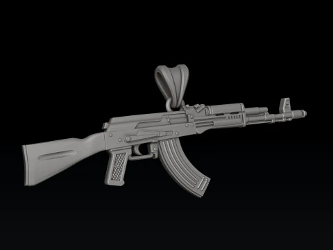 Modello di stampa 3D stilizzato Gan v3 pendente Modello di stampa 3D