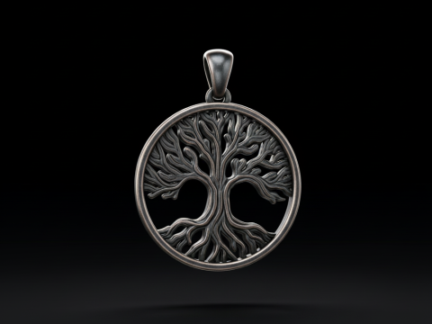 Pendentif Arbre de Vie Bijoux Gratuits STL Télécharger le modèle d'impression 3D gratuit Modèles 3D en vedette