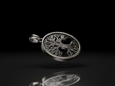 Levensboom hanger Gratis sieraden STL Download gratis 3D-printmodel 3D printmodel