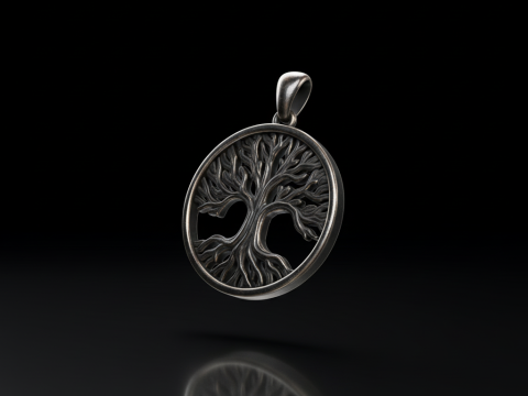 Levensboom hanger Gratis sieraden STL Download gratis 3D-printmodel 3D printmodel