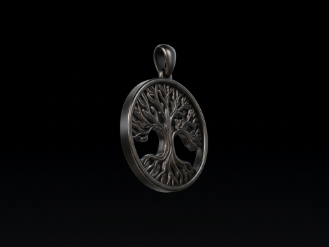 Levensboom hanger Gratis sieraden STL Download gratis 3D-printmodel 3D printmodel