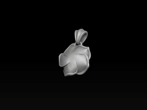 Rose Pendant v3 3D print model 3D Print Model