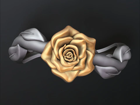 Тривимірна друкована модель Rose Ring v3 3D Принт Модель