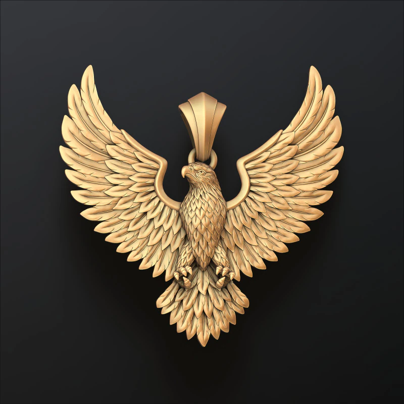 Modello di stampa 3D Aquila pendente 3d v4 Modello di stampa 3D .c4d .max .obj .3ds .fbx .stl .blend 