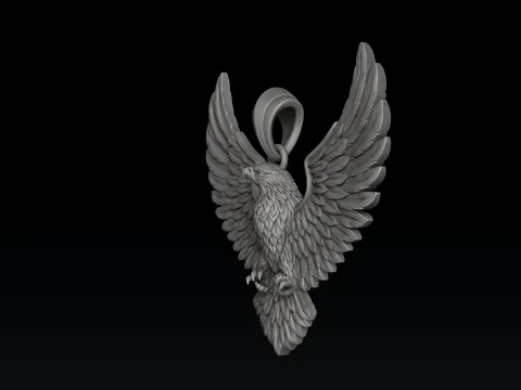 Modello di stampa 3D Aquila pendente 3d v4 Modello di stampa 3D