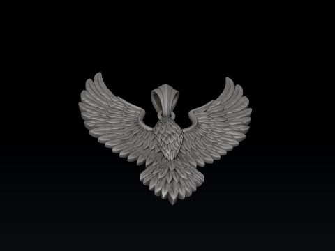 ईगल पेंडेंट 3डी वी4 3डी प्रिंट मॉडल 3D प्रिंट मॉडल