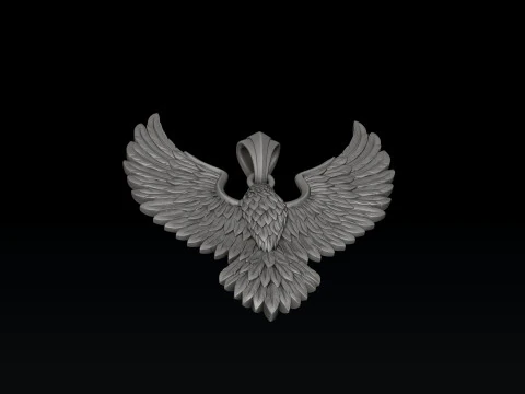 Modello di stampa 3D Aquila pendente 3d v4 Modello di stampa 3D