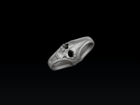 Skull Chain Pendant Set Collection 3D Print Model
