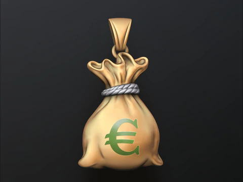 Zawieszka do worka na pieniądze v2 Model do druku 3D Model do druku 3D