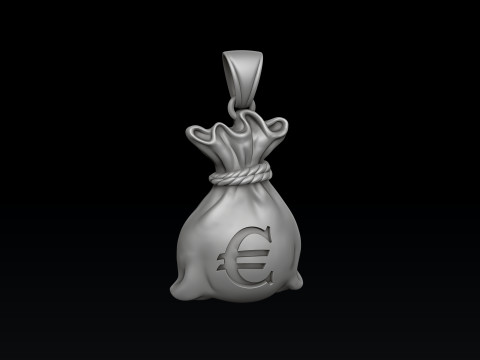 Pingente de bolsa de dinheiro v2 Modelo de impress&atilde;o 3D Modelo de Impressão 3D