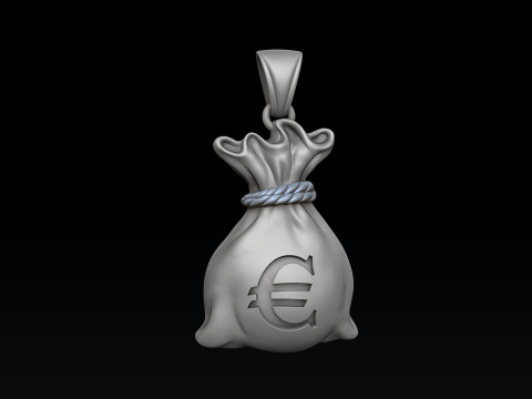 Pingente de bolsa de dinheiro v2 Modelo de impress&atilde;o 3D Modelo de Impressão 3D