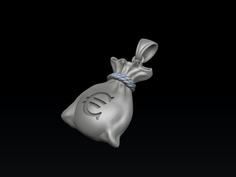 Pingente de bolsa de dinheiro v2 Modelo de impress&atilde;o 3D Modelo de Impressão 3D