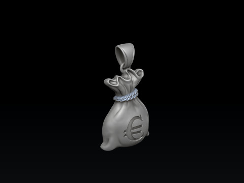 Pingente de bolsa de dinheiro v2 Modelo de impress&atilde;o 3D Modelo de Impressão 3D