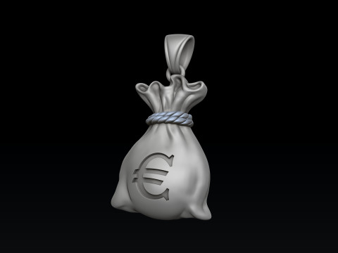 Pingente de bolsa de dinheiro v2 Modelo de impress&atilde;o 3D Modelo de Impressão 3D