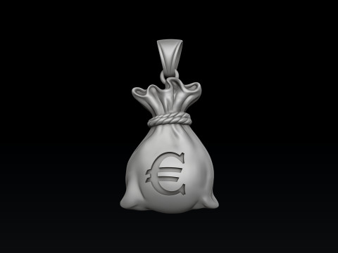 Pingente de bolsa de dinheiro v2 Modelo de impress&atilde;o 3D Modelo de Impressão 3D