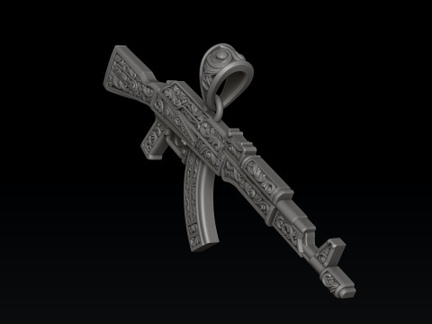 Pingente estilizado Gan v3 com ornamentos Modelo de impress&atilde;o 3D Modelo de Impressão 3D