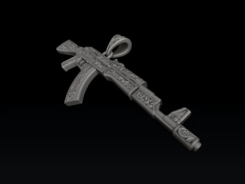 Pendente stilizzato Gan v3 con ornamenti Modello di stampa 3D Modello di stampa 3D