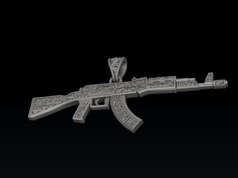 Pingente estilizado Gan v3 com ornamentos Modelo de impress&atilde;o 3D Modelo de Impressão 3D