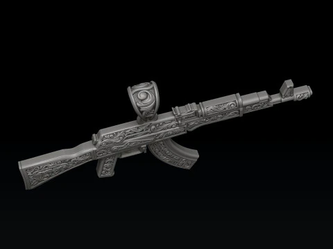 Pendente stilizzato Gan v3 con ornamenti Modello di stampa 3D Modello di stampa 3D