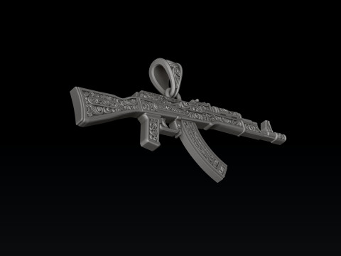 Pingente estilizado Gan v3 com ornamentos Modelo de impress&atilde;o 3D Modelo de Impressão 3D