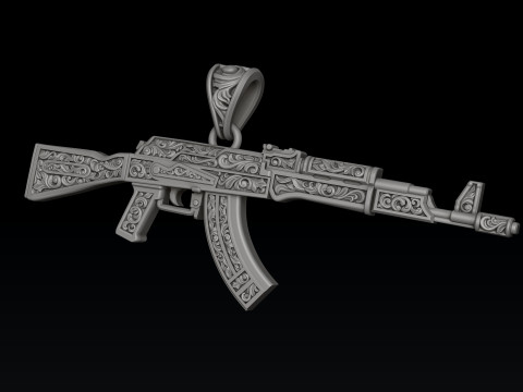 Pingente estilizado Gan v3 com ornamentos Modelo de impress&atilde;o 3D Modelo de Impressão 3D