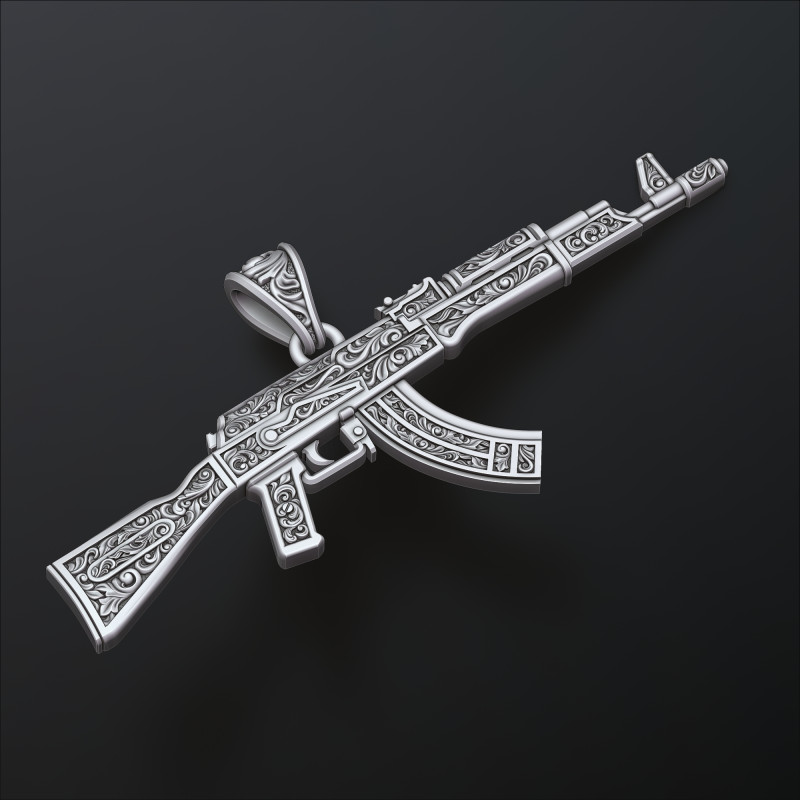 Pingente estilizado Gan v3 com ornamentos Modelo de impressão 3D Modelo de Impressão 3D .c4d .max .obj .3ds .fbx .stl .blend