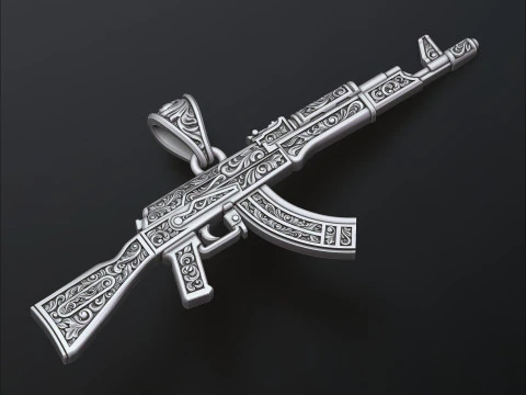 Colgante estilizado Gan v3 con adornos Modelo de impresi&oacute;n 3D Modelo de impresión 3D