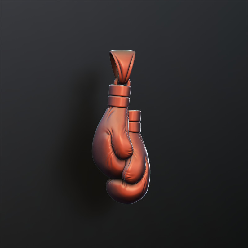 Modello di stampa 3D con pendente per guantoni da boxe Modello di stampa 3D .c4d .max .obj .3ds .fbx .stl .blend