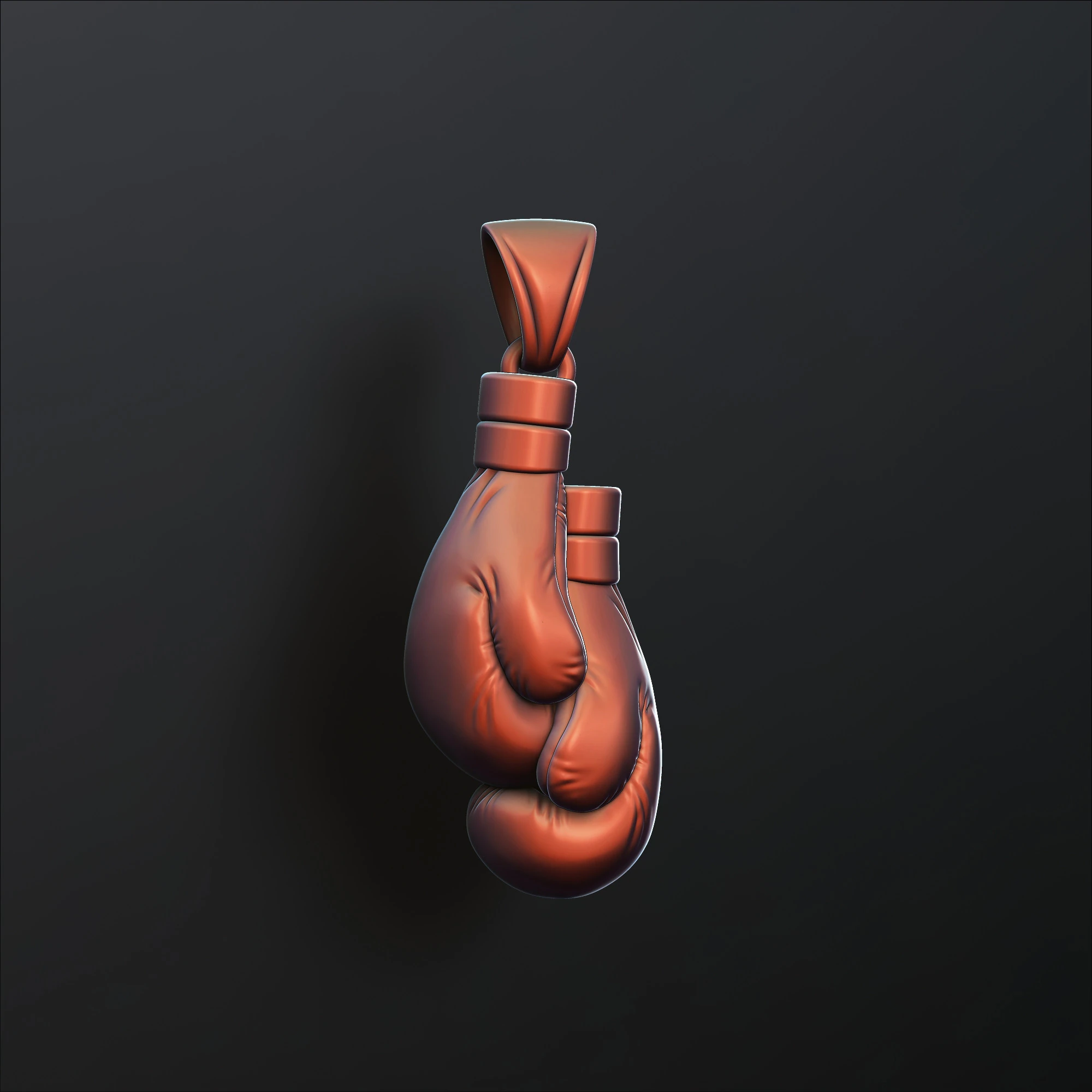 Boxing Gloves Pendant 3D print model 3D Print Model .c4d .max .obj .3ds .fbx .stl .blend