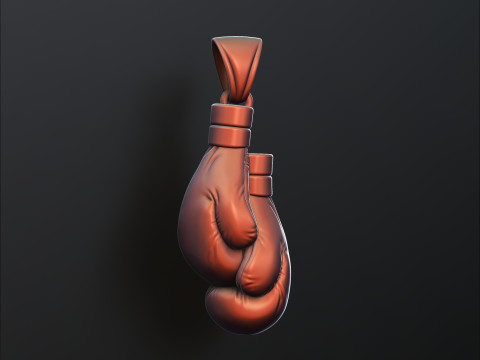 बॉक्सिंग दस्ताने पेंडेंट 3डी प्रिंट मॉडल 3D प्रिंट मॉडल