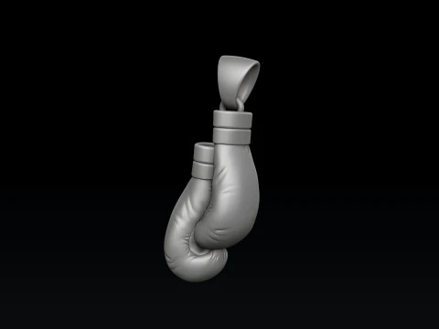 Boxing Gloves Pendant 3D print model 3D Print Model