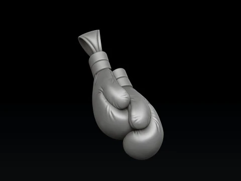 Boxing Gloves Pendant 3D print model 3D Print Model