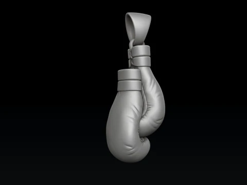 Boxing Gloves Pendant 3D print model 3D Print Model