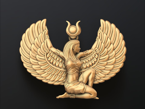 Isis Egyptische godin hanger v8 3D-printmodel 3D printmodel