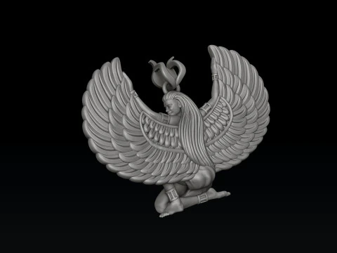 Isis Egyptian Goddess Pendant v8 3D print model 3D Print Model