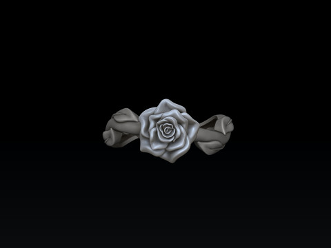 Rose Pendant Ring Earring v2 Collection Pack 3D Print Model