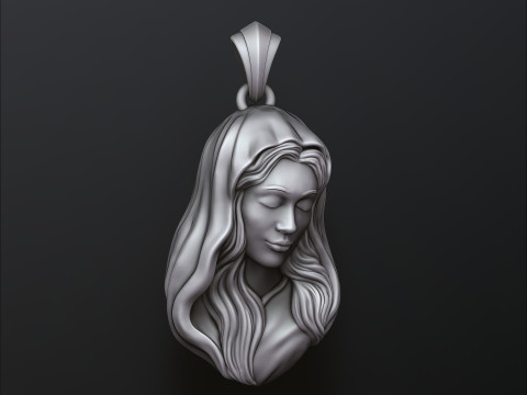 Kopfanh&auml;nger der Heiligen Maria v1 3D-Druckmodell 3D Druckmodell