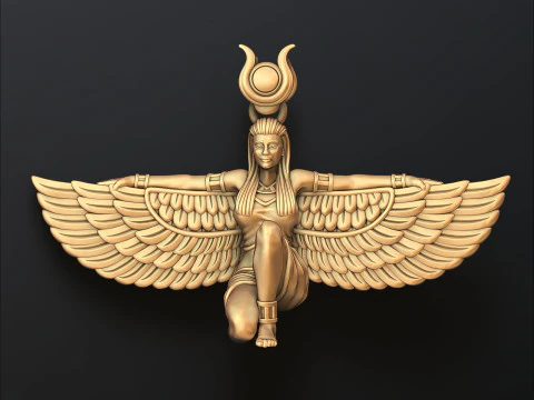 Isis &Auml;gyptische G&ouml;ttin Anh&auml;nger v9 3D-Druckmodell 3D Druckmodell